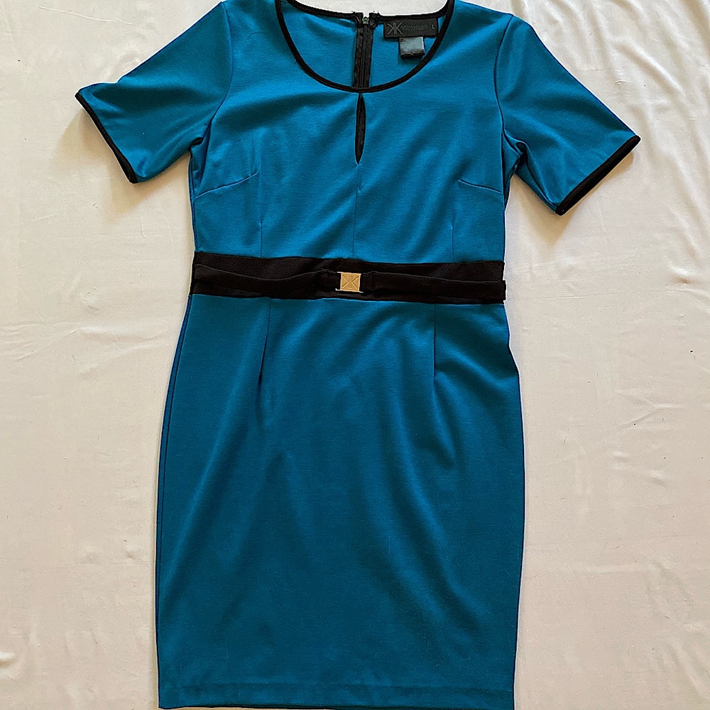 Kardashian Kollection - Blue/Teal Midi Dress - L